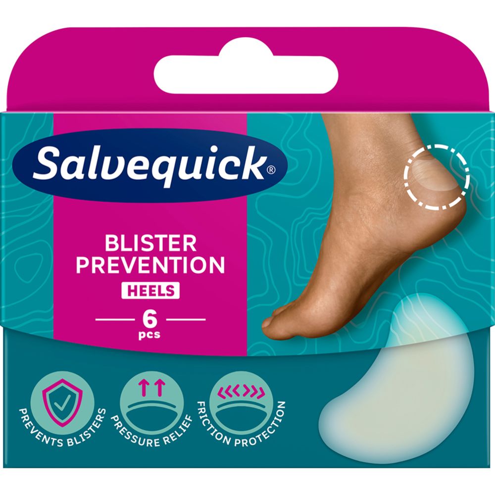 Salvequick Blister Prevention Heels rakkolaastari 6kpl