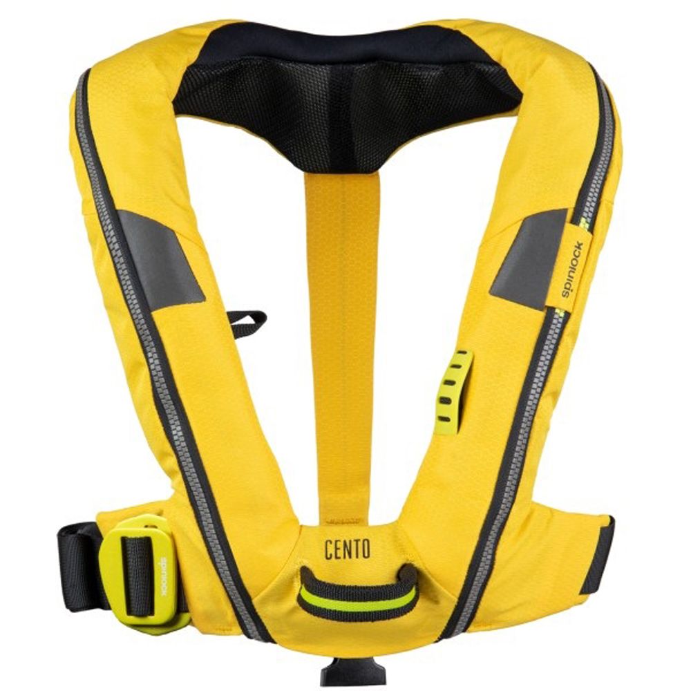 Spinlock Deckvest Cento uppblåsbar flytväst för barn 100N gul