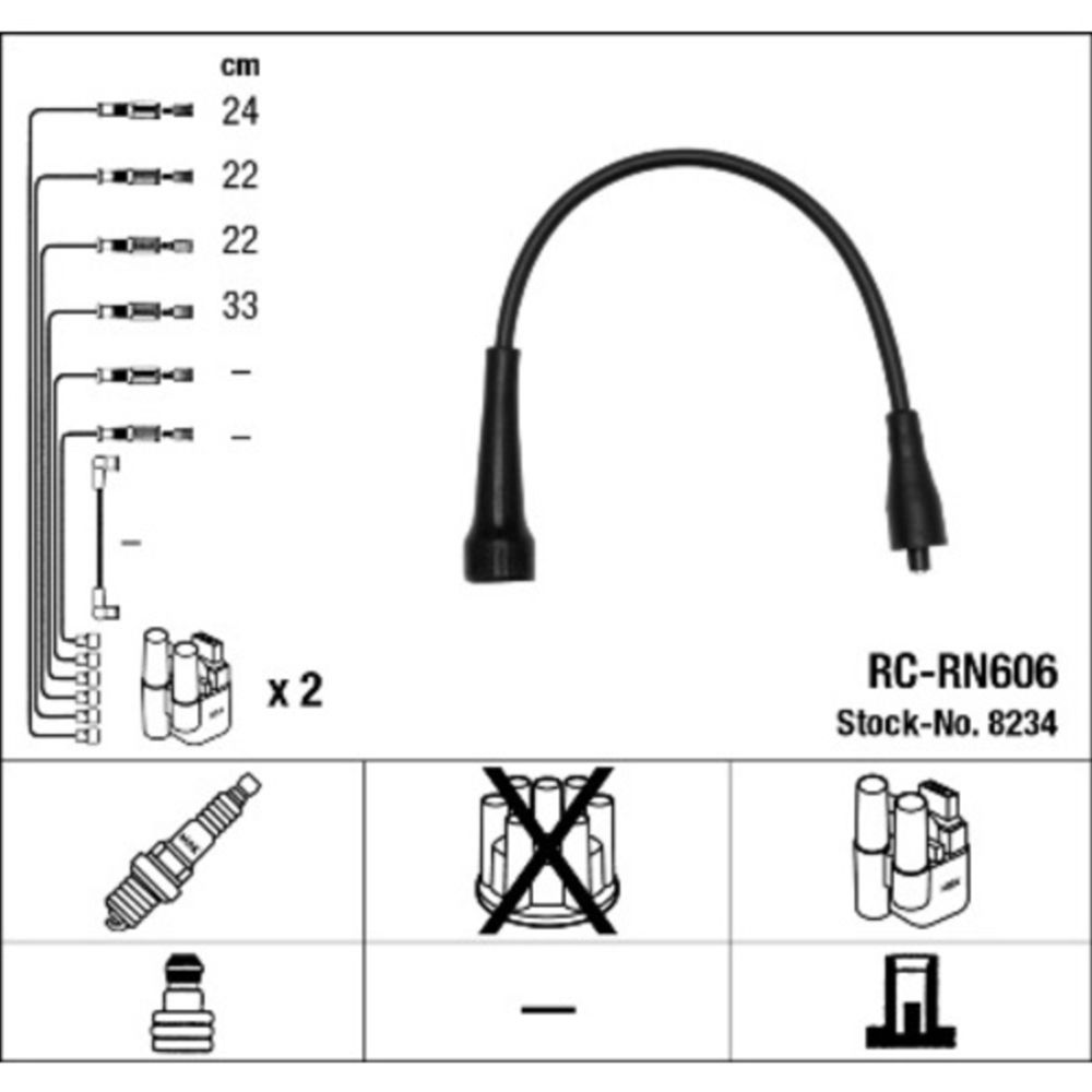 Süütejuhtmete komplekt 11-2282