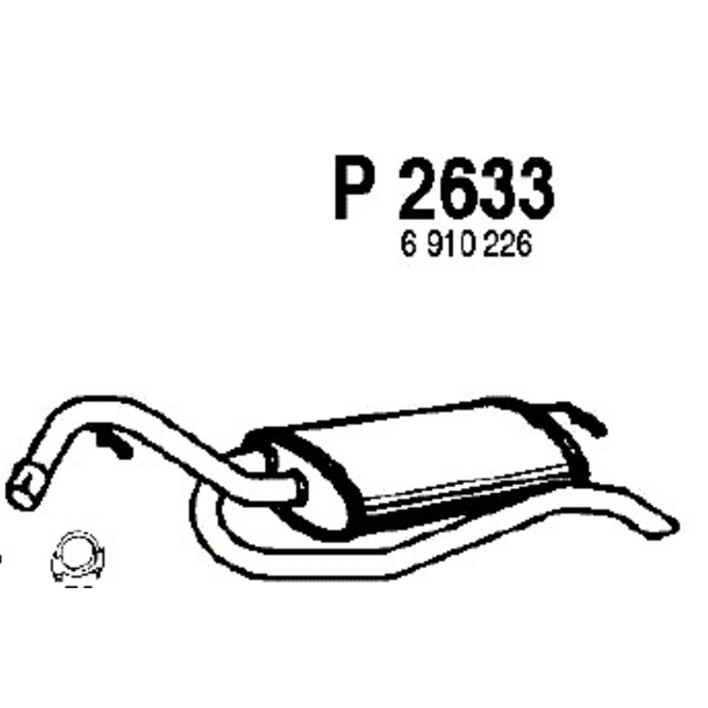 Takaäänenvaimentaja 14-2636