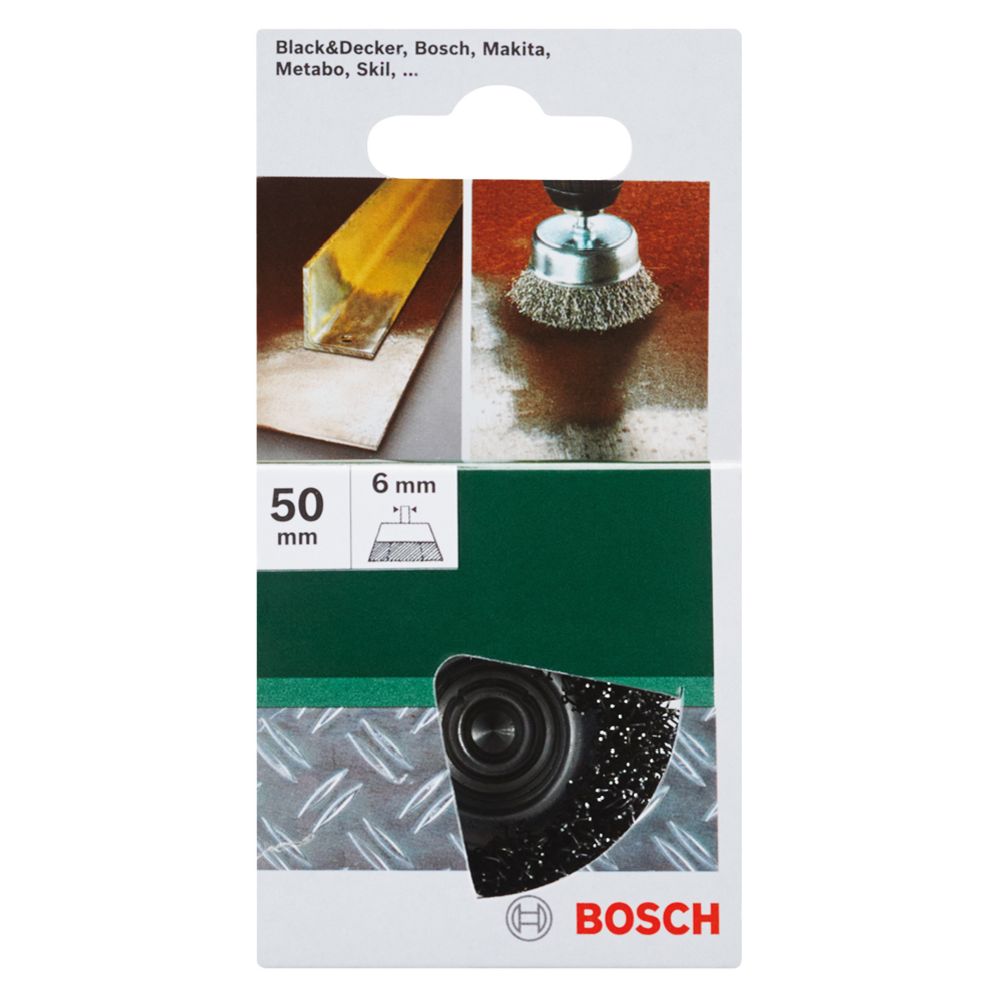 Bosch aallotettu kuppiteräsharja 50 mm