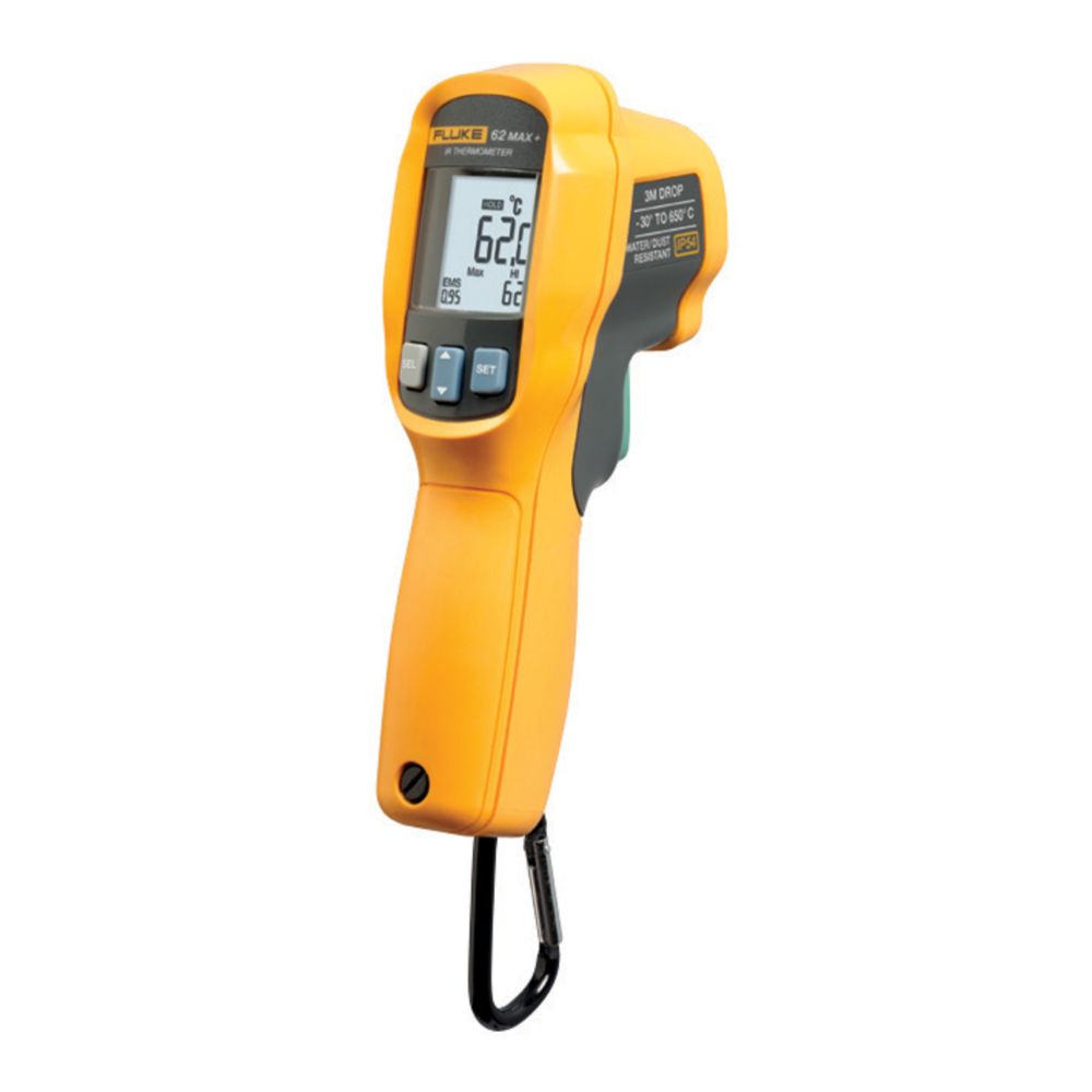 Fluke 62 MAX+ infrapunalämpömittari kaksoislaserilla -30°C - 650°C