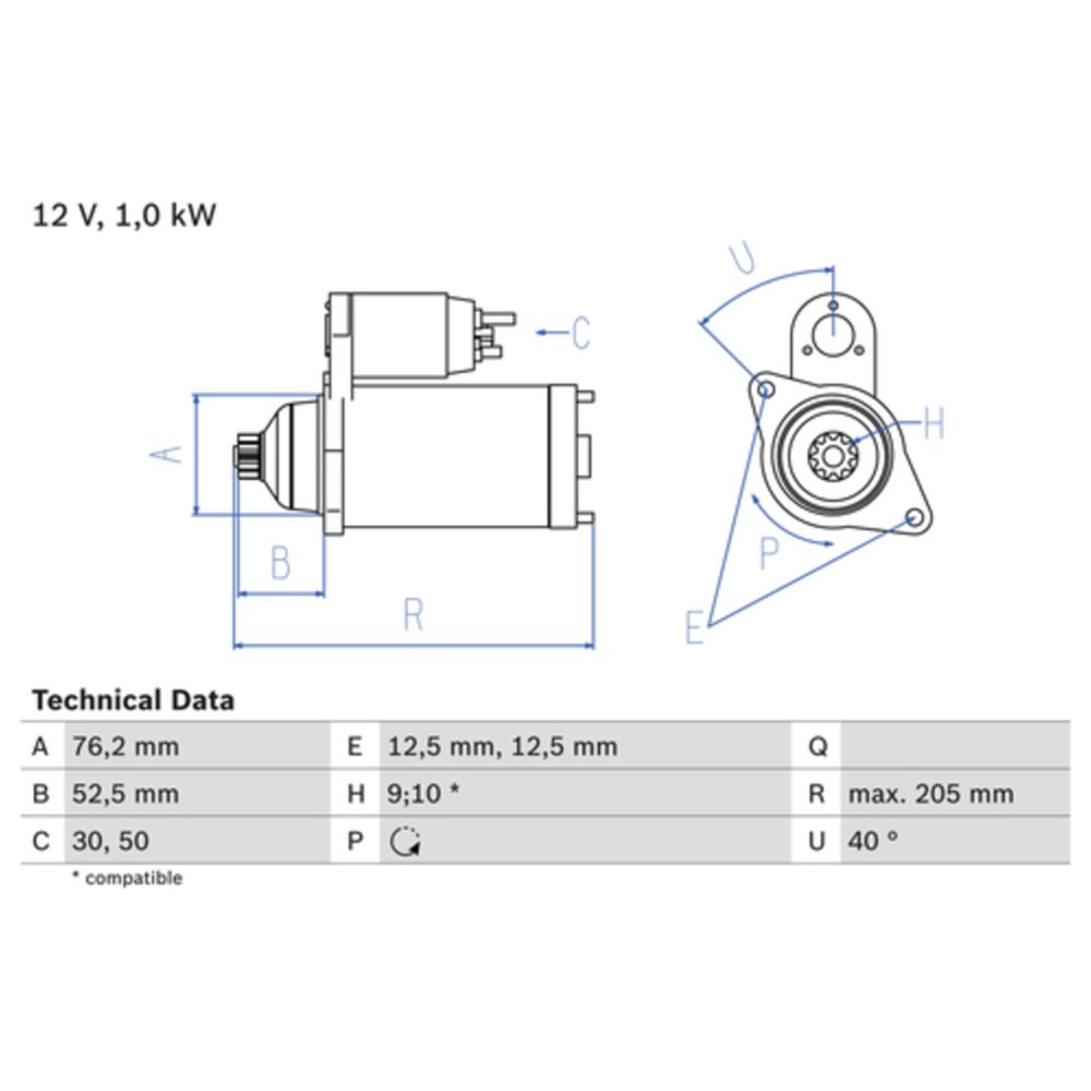 Startmotor 13-00144