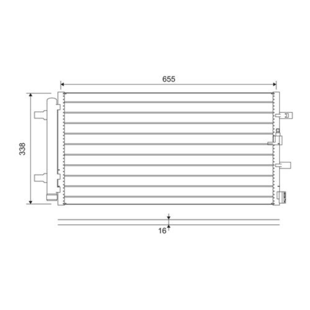 Ilmastointilaitteen lauhdutin 30-05340