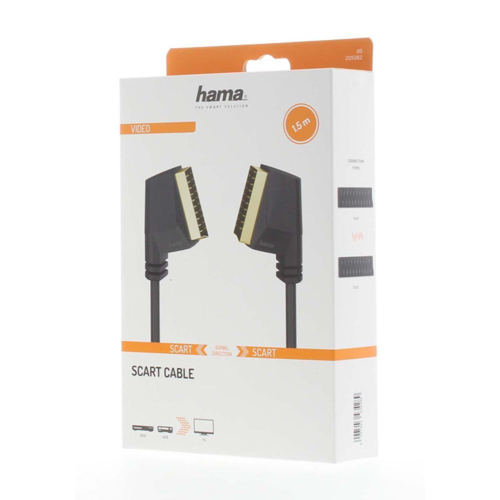 Hama Scart-kaapeli, Scart uros - Scart uros, 1,5 m