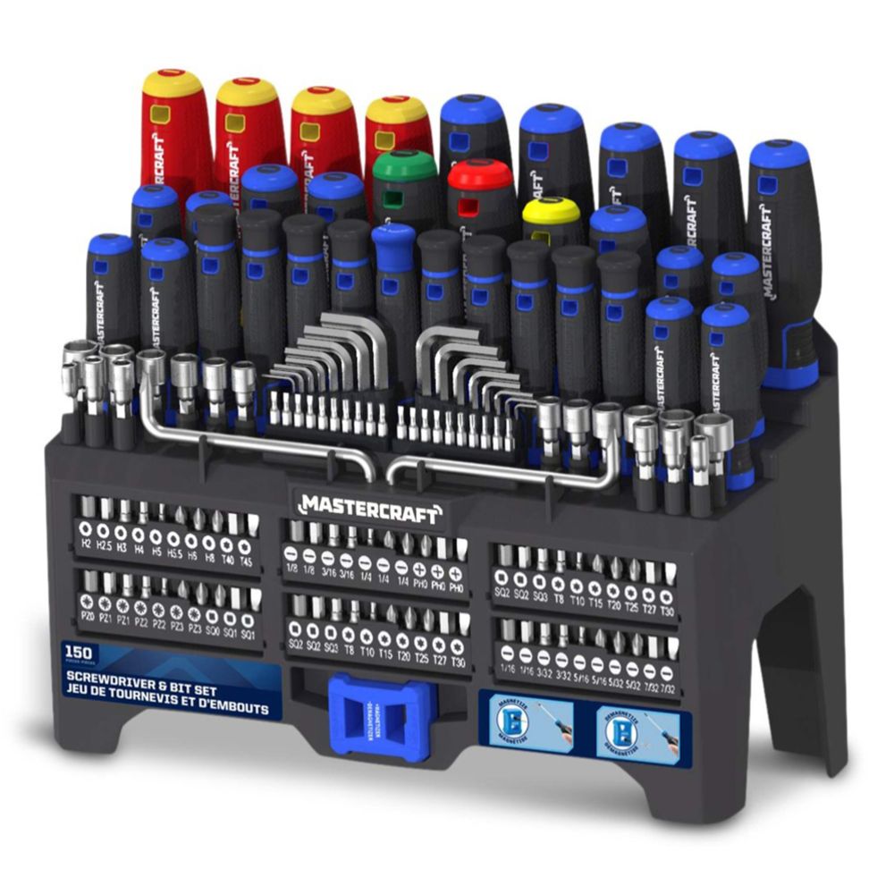 Mastercraft kruvikeerajate komplekt, 150 osa