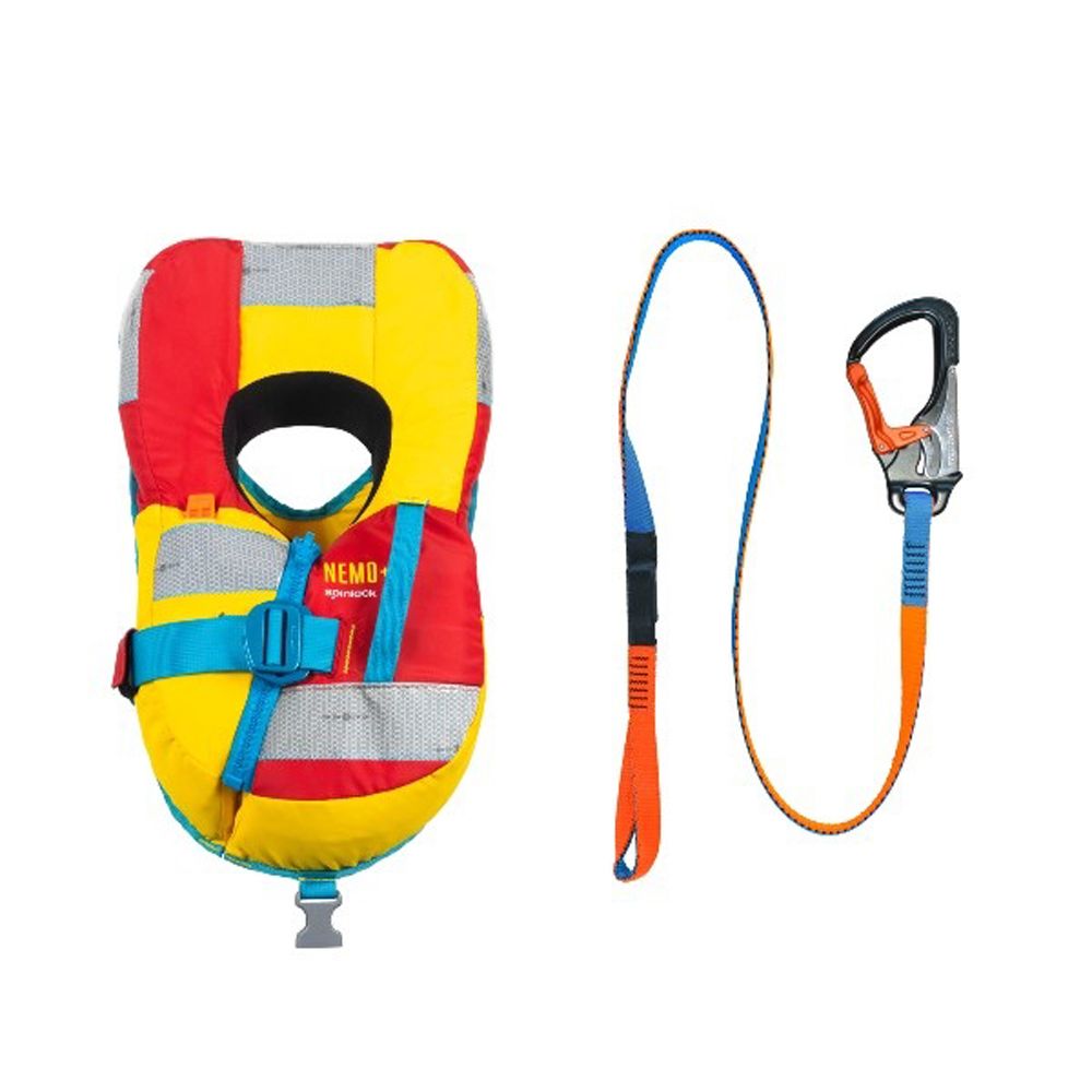 Spinlock Deckvest Nemo+ barnflytväst under 15 kg + säkerhetssele 1 m
