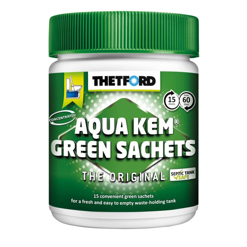Thetford Kem Green Sachets WC kemikaali 15 annospussia