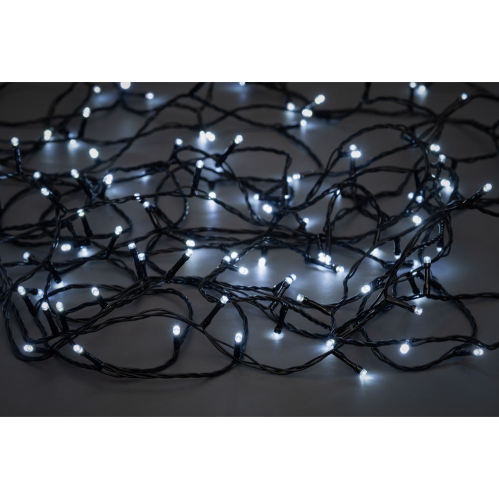 Finnlumor 120 LED valguskett musta juhtmega