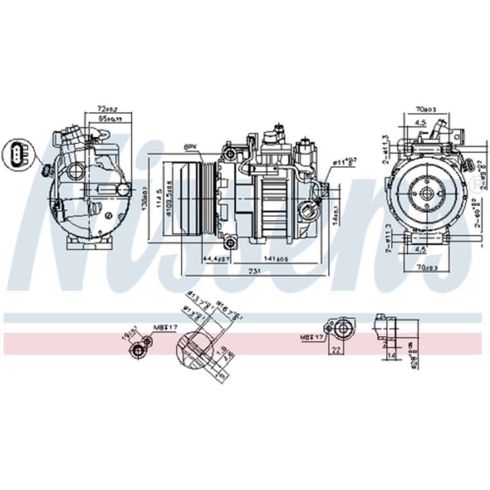 Ilmastointilaitteen kompressori 30-00168