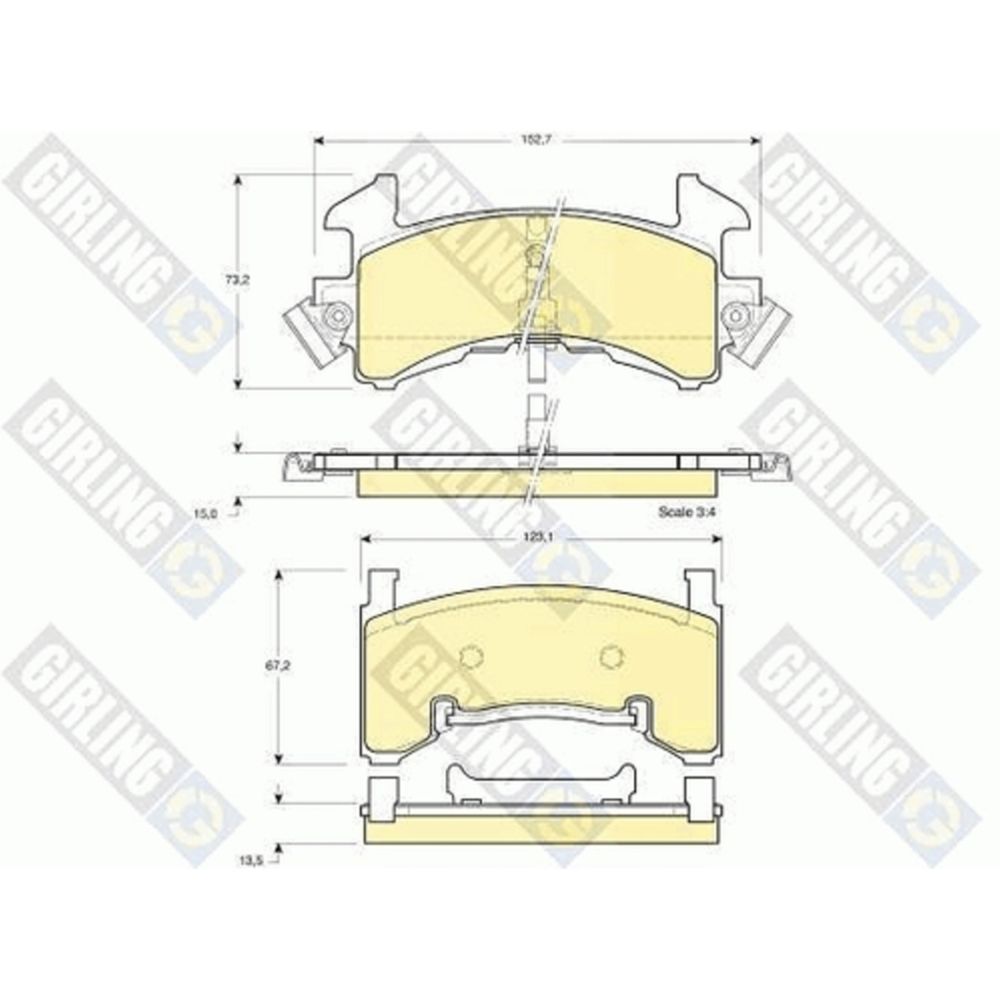 Piduriklotside komplekt 97-23057