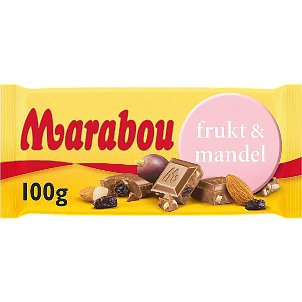 Marabou frukt & mandel 100 g