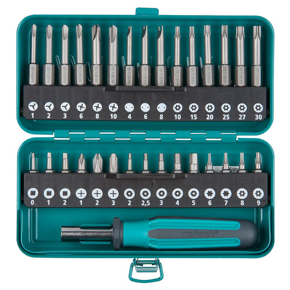 Wolfcraft® kruviotsikute komplekt, 31-osaline