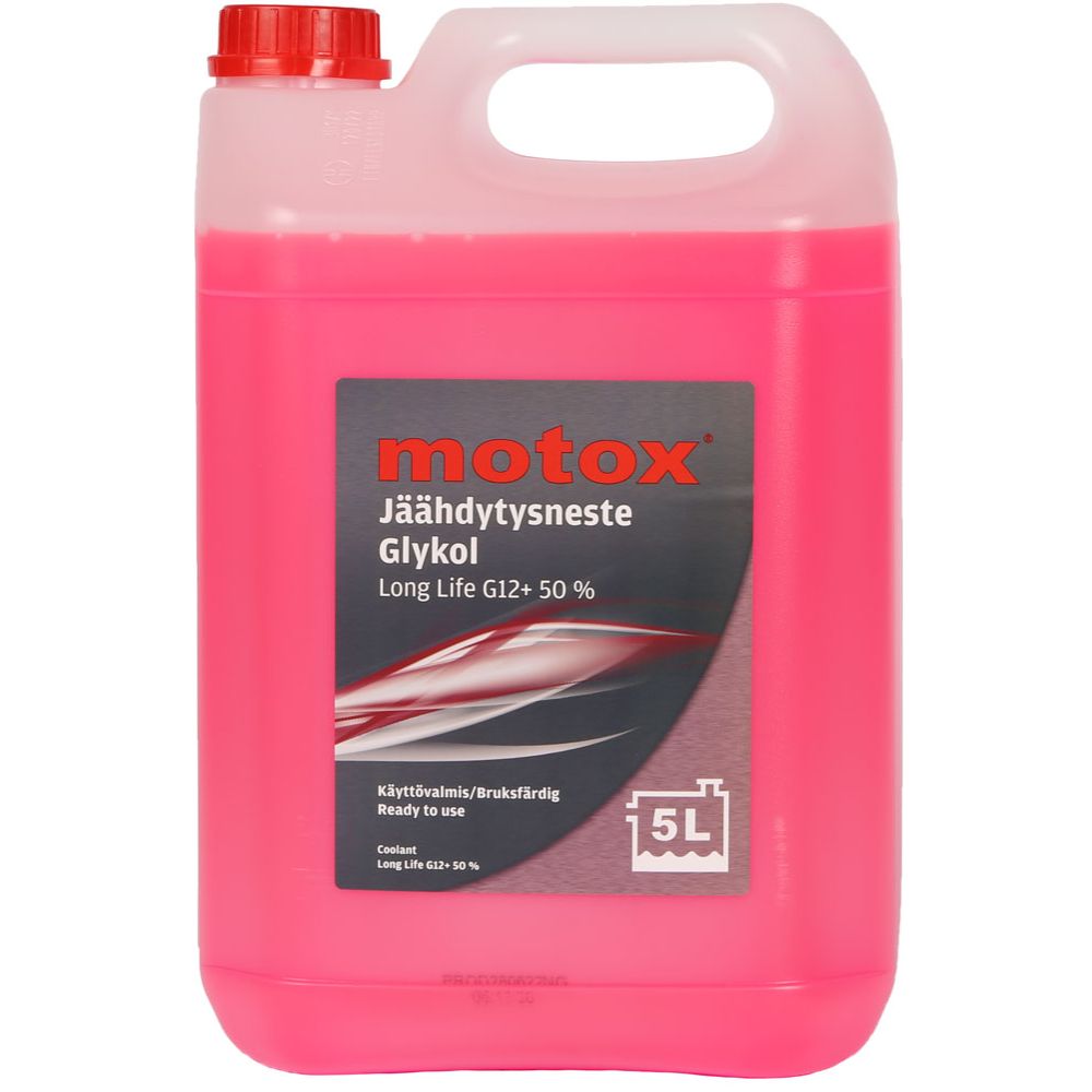 Motox -36°C Long life G12+ punane jahutusvedelik, 5 l