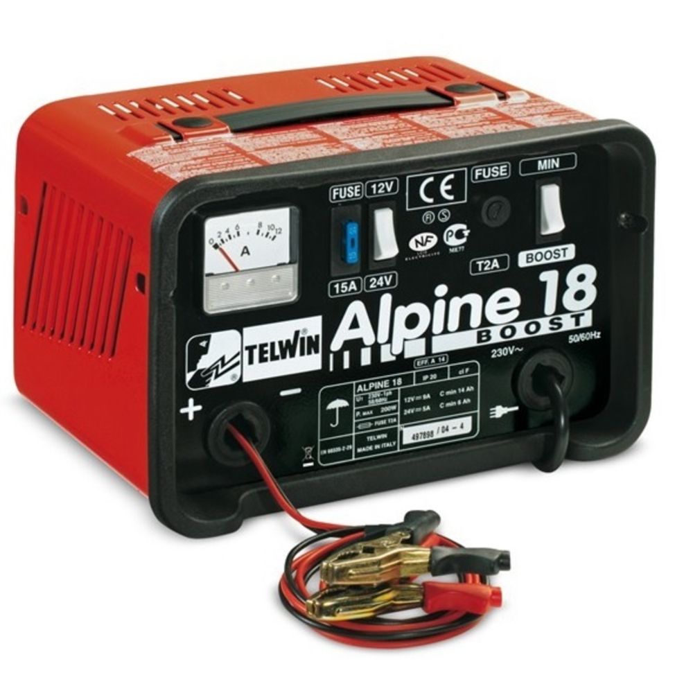 TELWIN ALPINE 18 BOOST snabb batteriladdare 12/24V