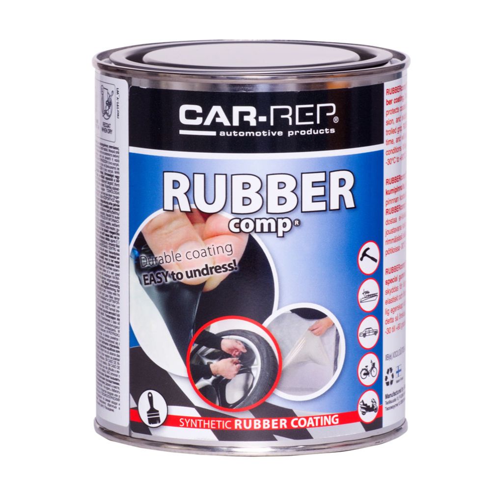 RUBBERcomp Kumimaali Matta musta 1 L