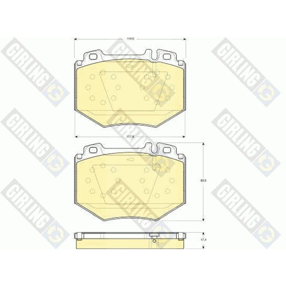 Piduriklotside komplekt 97-23108