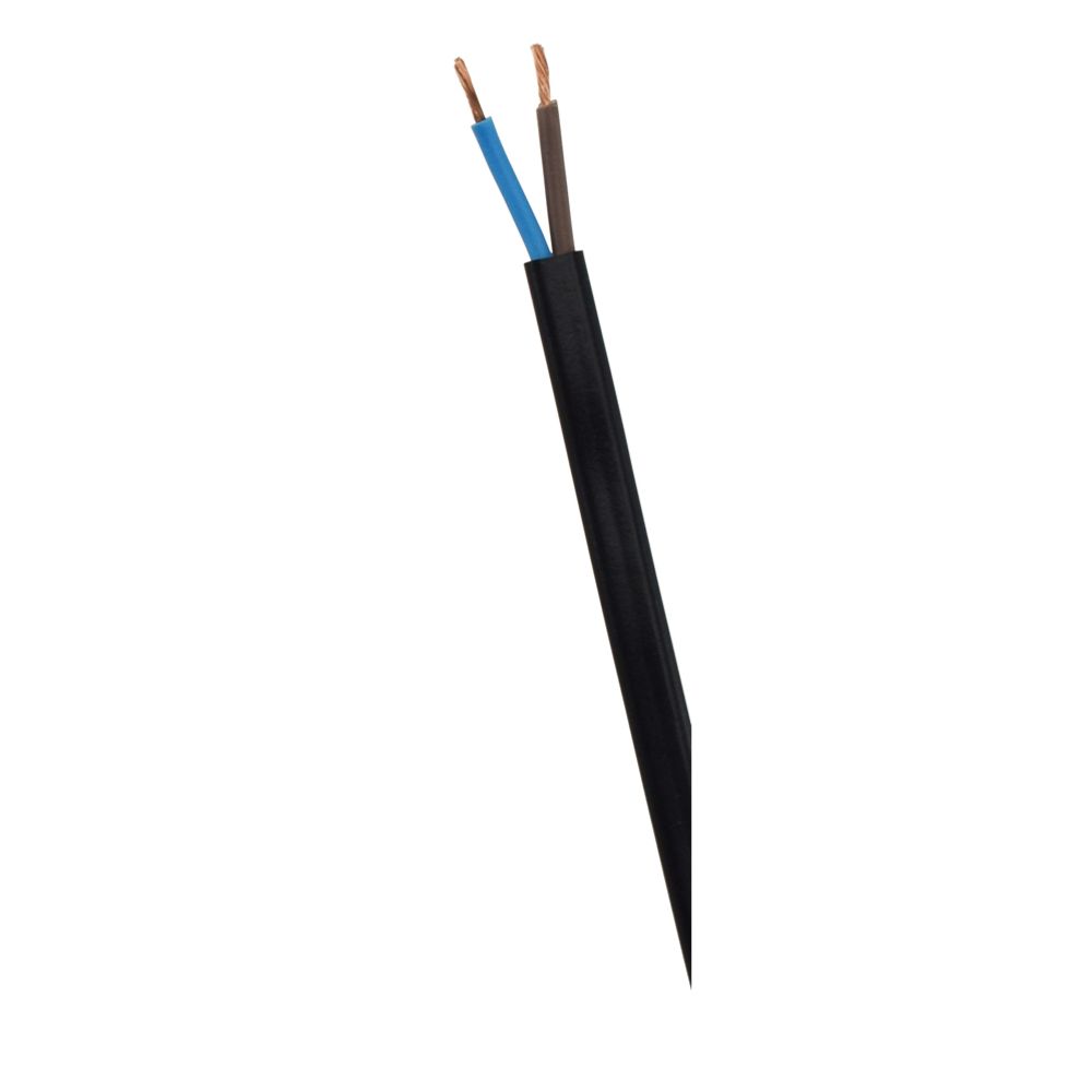 Harju paigalduskaabel, MSO, 2 x 0,75 mm², must, 5 m