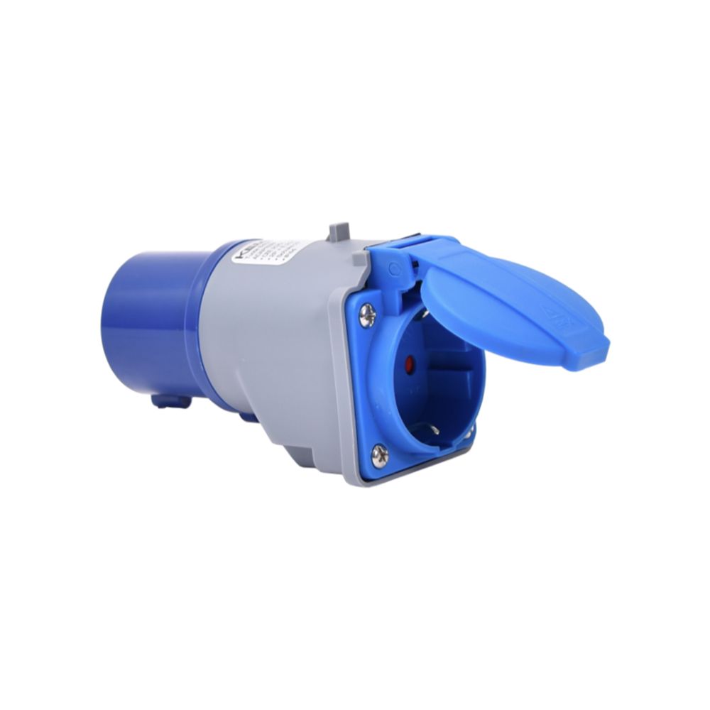 Kempten Caravan adapteri 16A IP44, CEE schuko