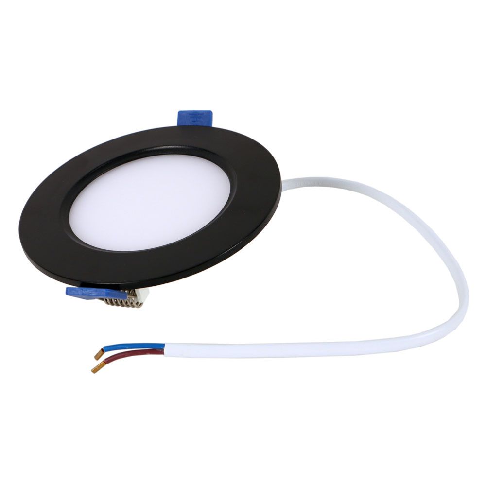 Led Energie paneelvalgusti, süvistatav, 6 W, 370 lm, 3CCT, must, ø 120 mm