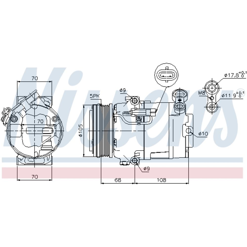 Ilmastointilaitteen kompressori 30-8121