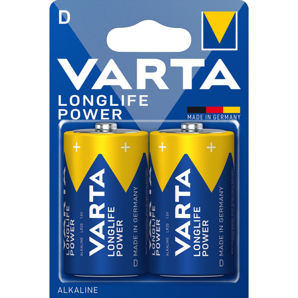 VARTA Longlife Power D patarei, 2 tk