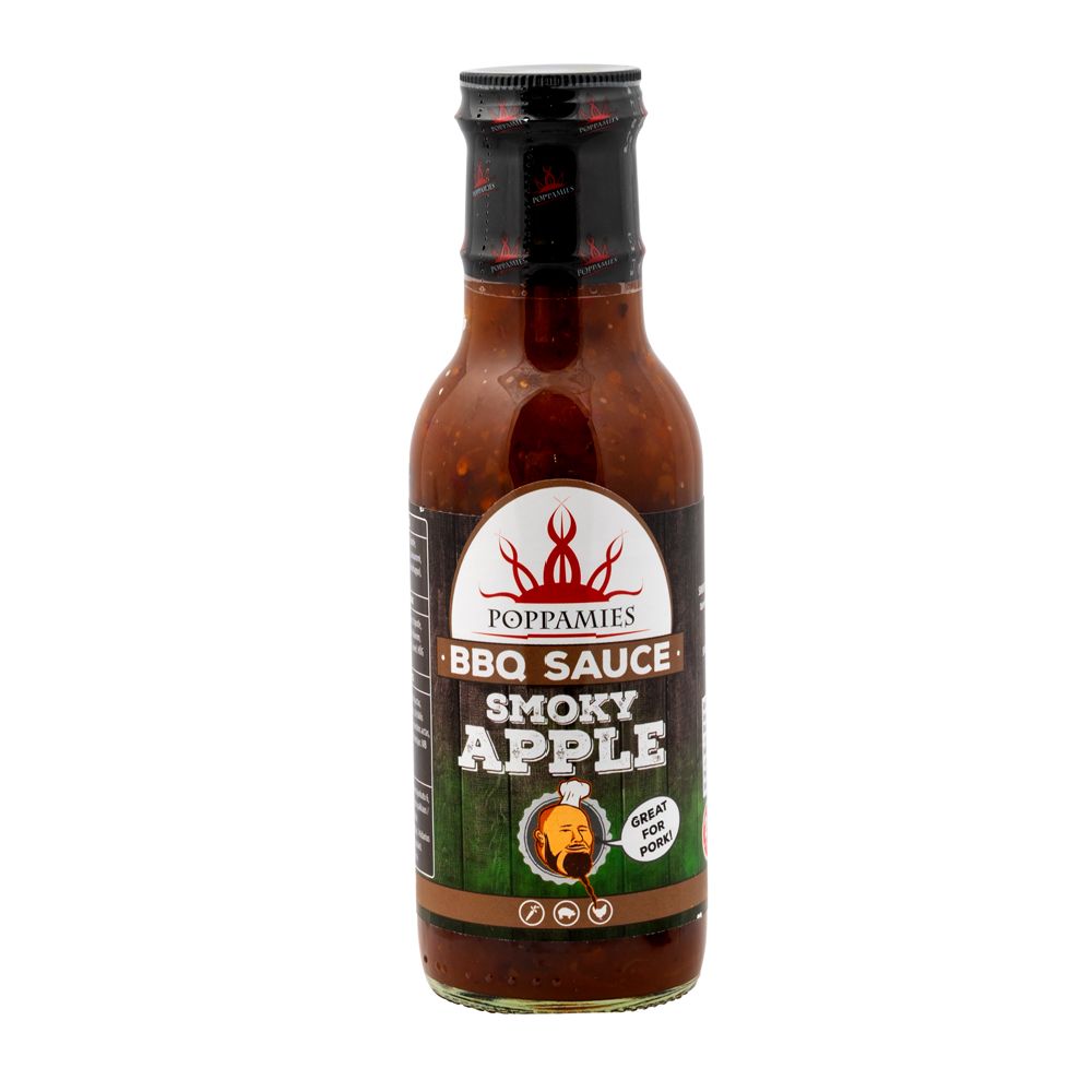 Poppamies BBQ Sauce Smoky Apple grillsås 410 g