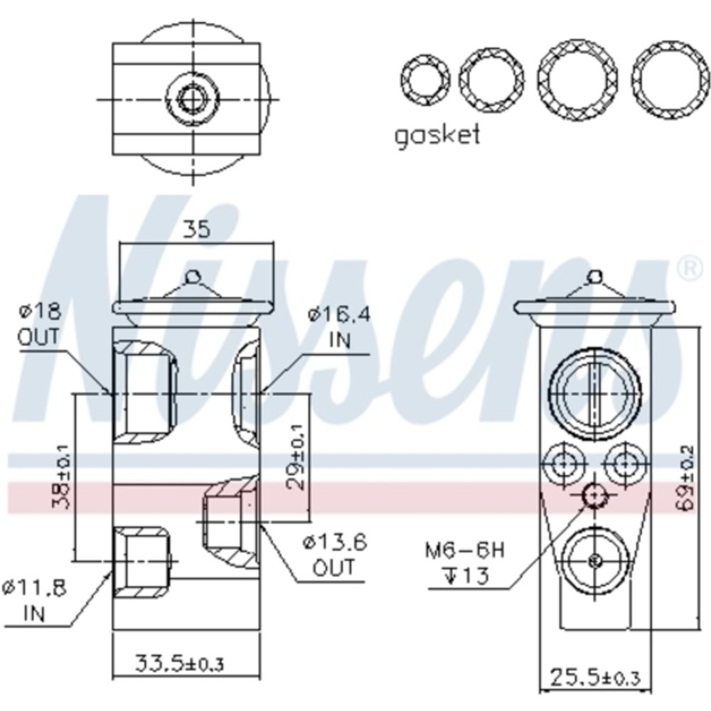 Kliimaseadme ekspansiooniklapp 12-00344
