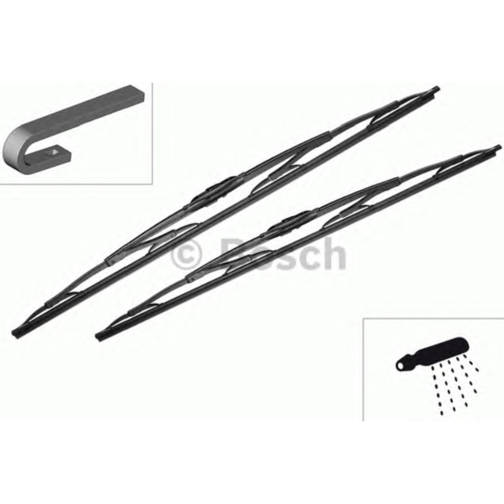 Bosch Twin 609 tuulilasinpyyhkimet 60 + 60 cm