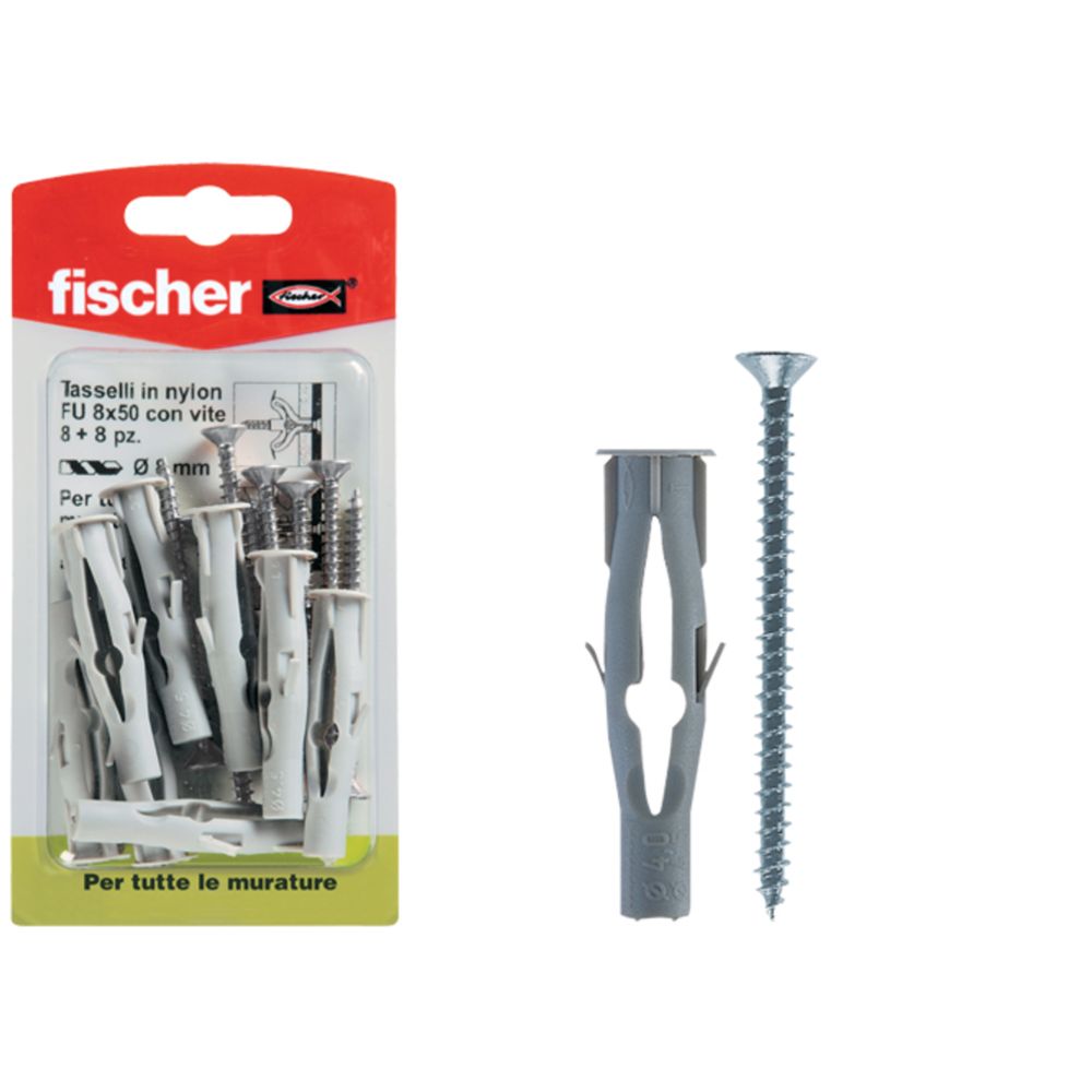 Fischer universalplugg med skruv