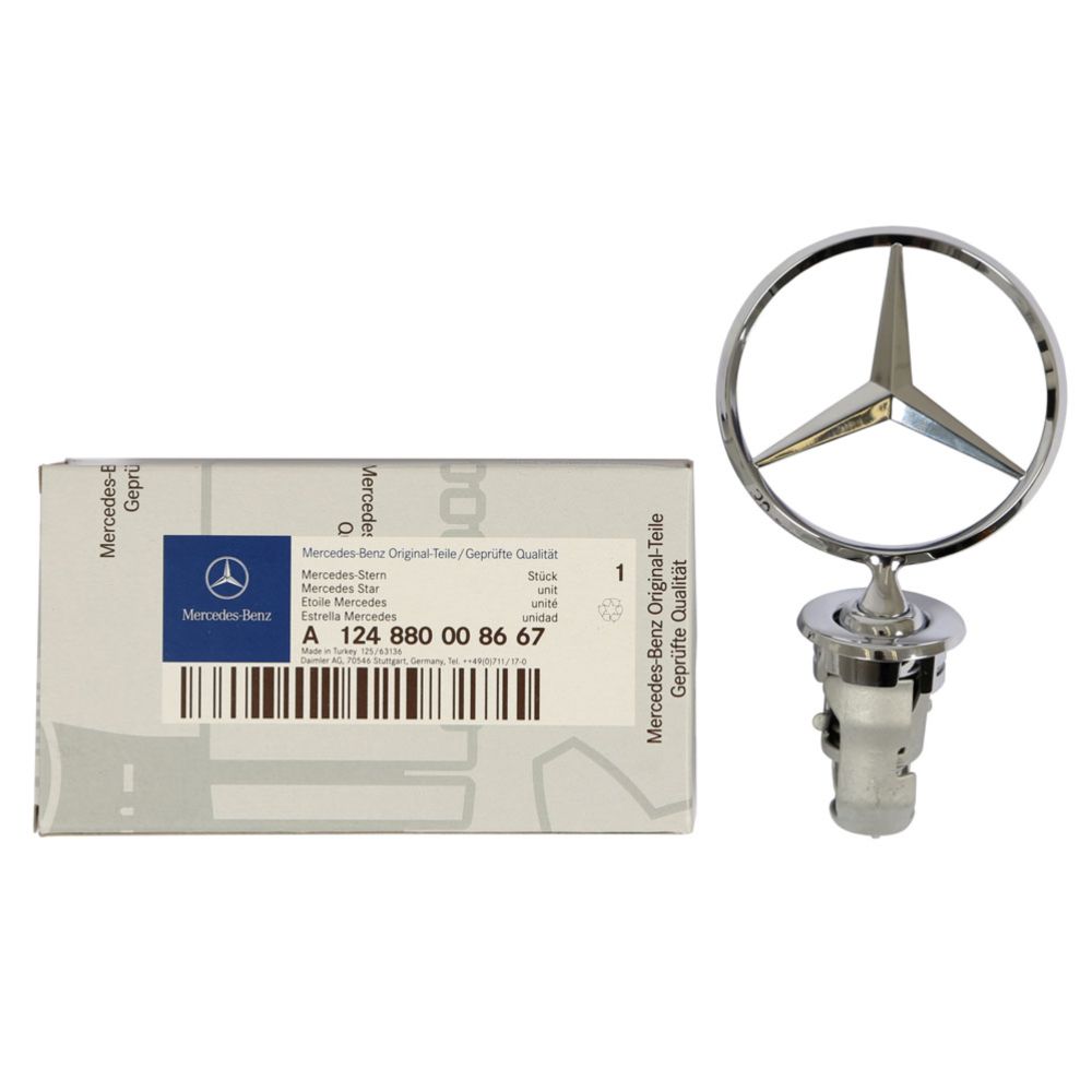 MB kapotimärk, W123/W124/W201/W126, originaal
