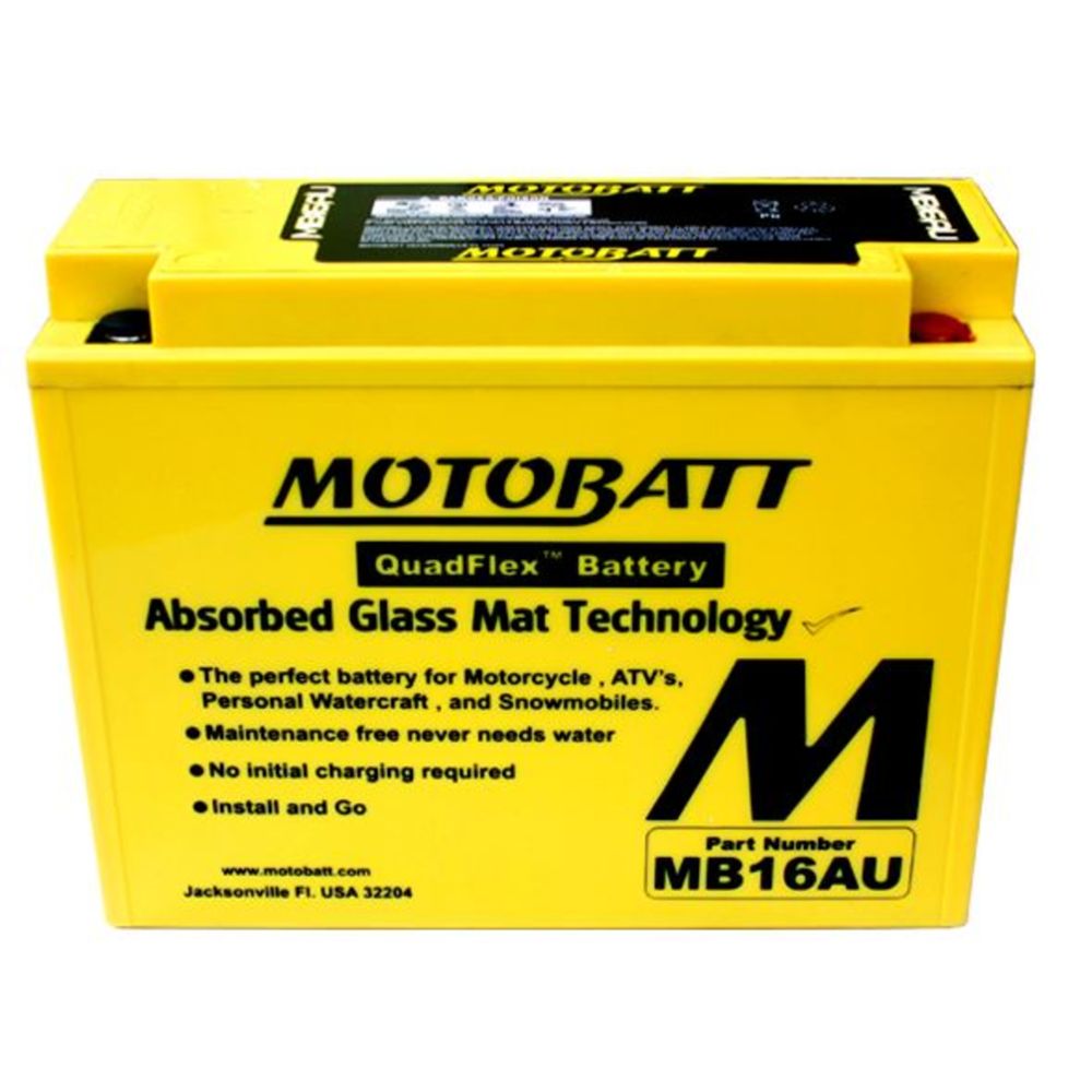 Motobatt MC-batteri 12 V 20 Ah MB16AU