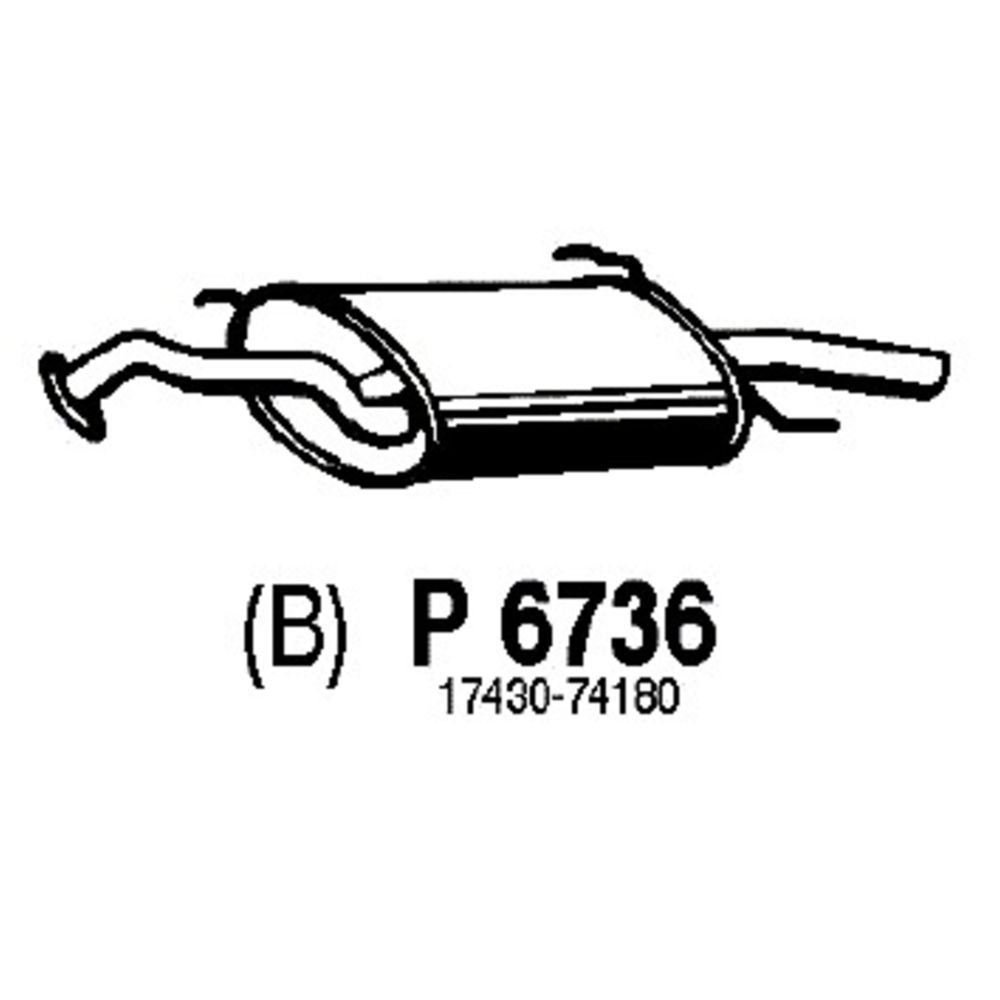 Takaäänenvaimentaja 14-6736