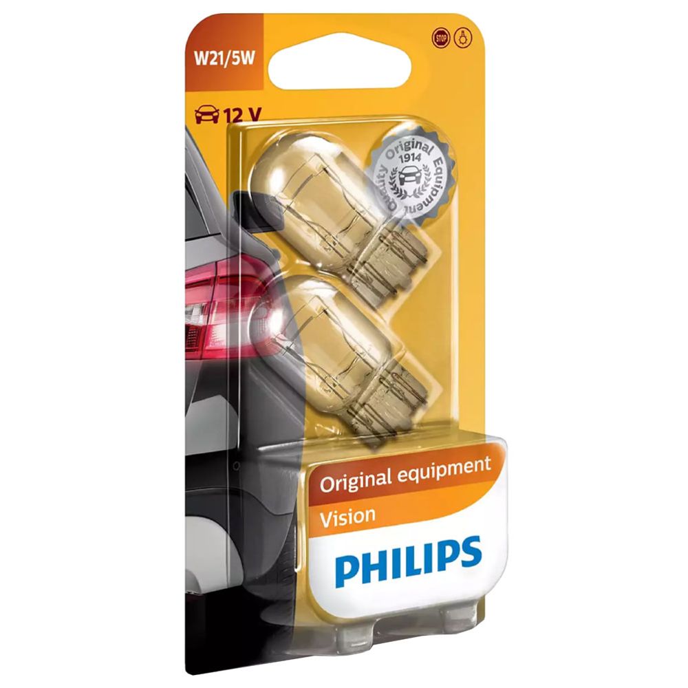 Philips klaassokliga pirnid, 2 tk, 12V 21/5W W21/5W (T20)