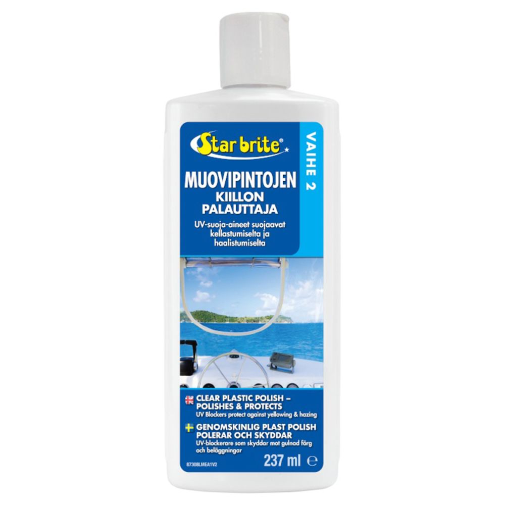 Star brite genomskinlig plastpolish "Step 2" 237 ml