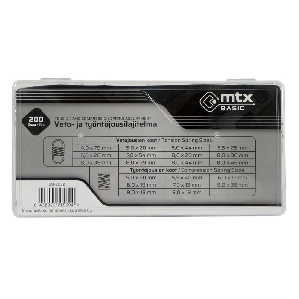 MTX Basic fjädersats 200 delar