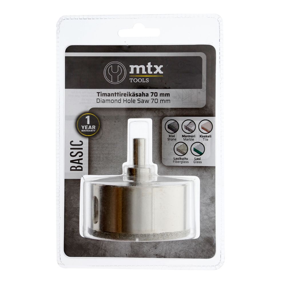 MTX Tools Basic teemantkattega augusaag, 70 mm