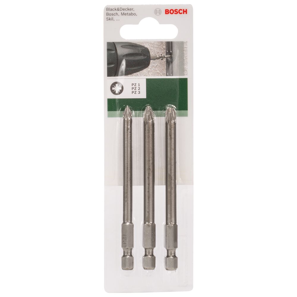 Bosch kruvikeeraja otsikute komplekt PZ1/2/3 89 mm 3 tk
