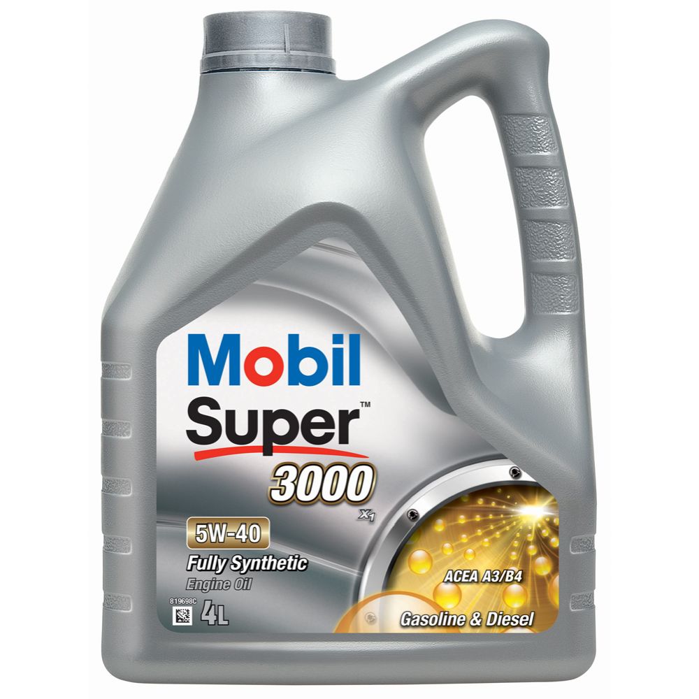 Mobil Super 3000 X1 5W-40 4 l moottoriöljy