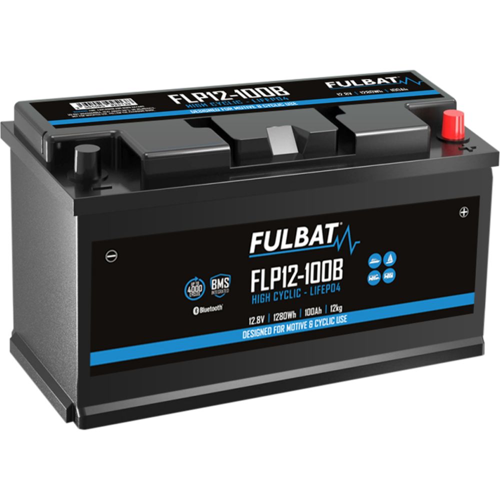 Fulbat LiFePO4‑batteri 12,8V 100Ah