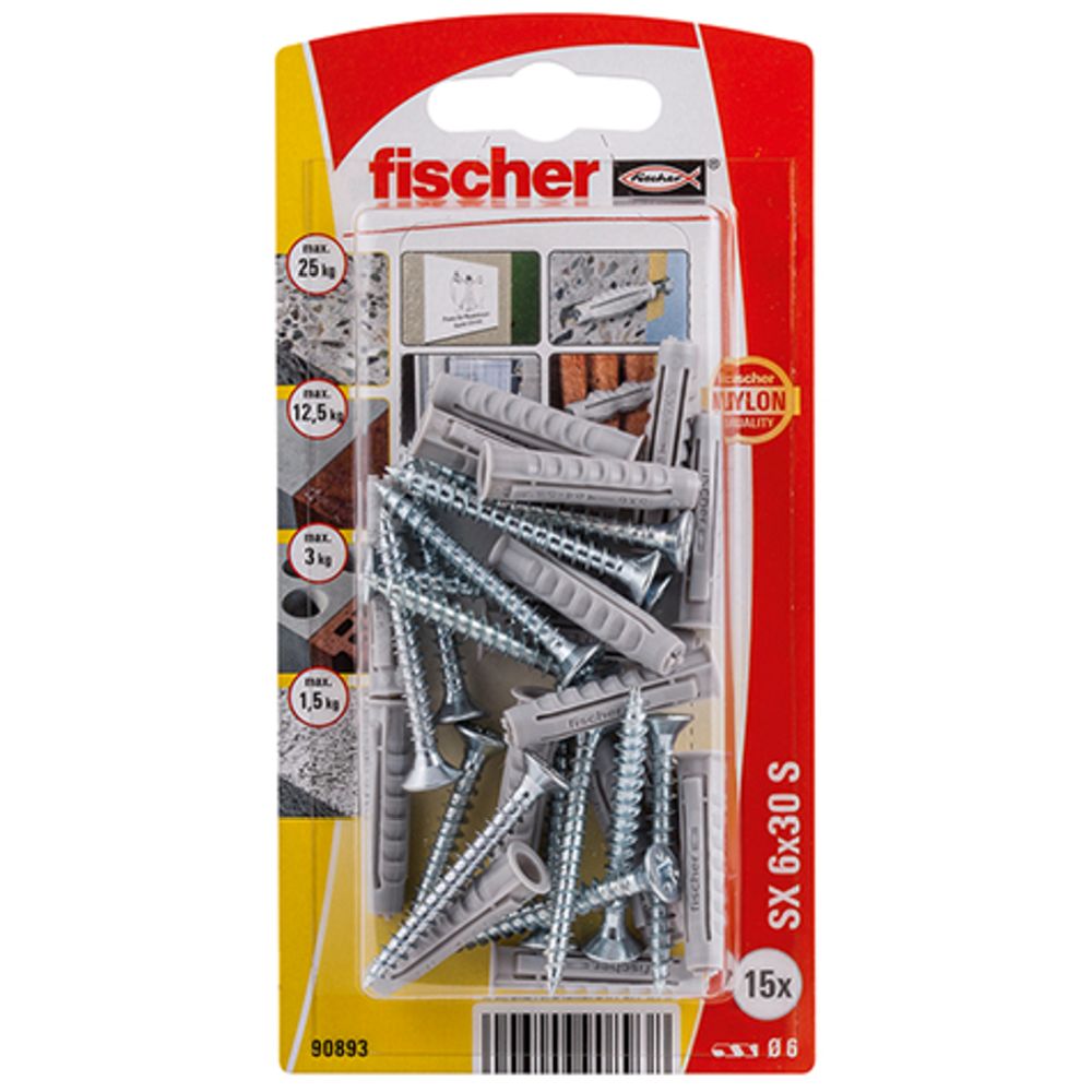 Fischer nailontüübel SX kruviga