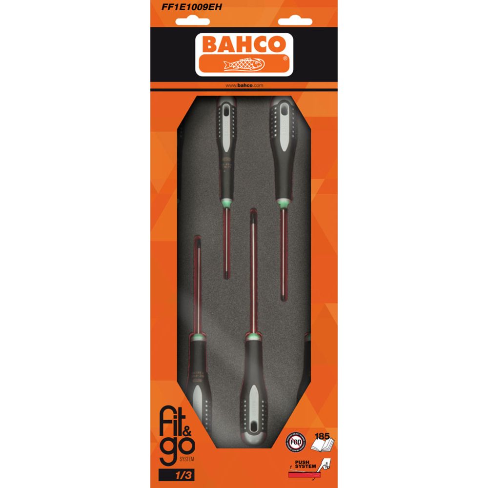 Bahco FF1E1009EH Torx skruvmejselsats till verktygsvagn 6 delar