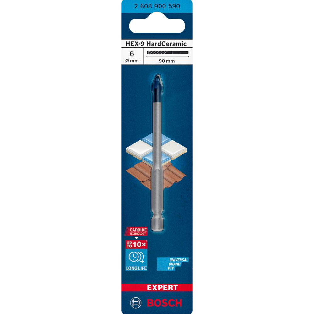 Bosch EXPERT HEX-9 HardCeramic poranterä
