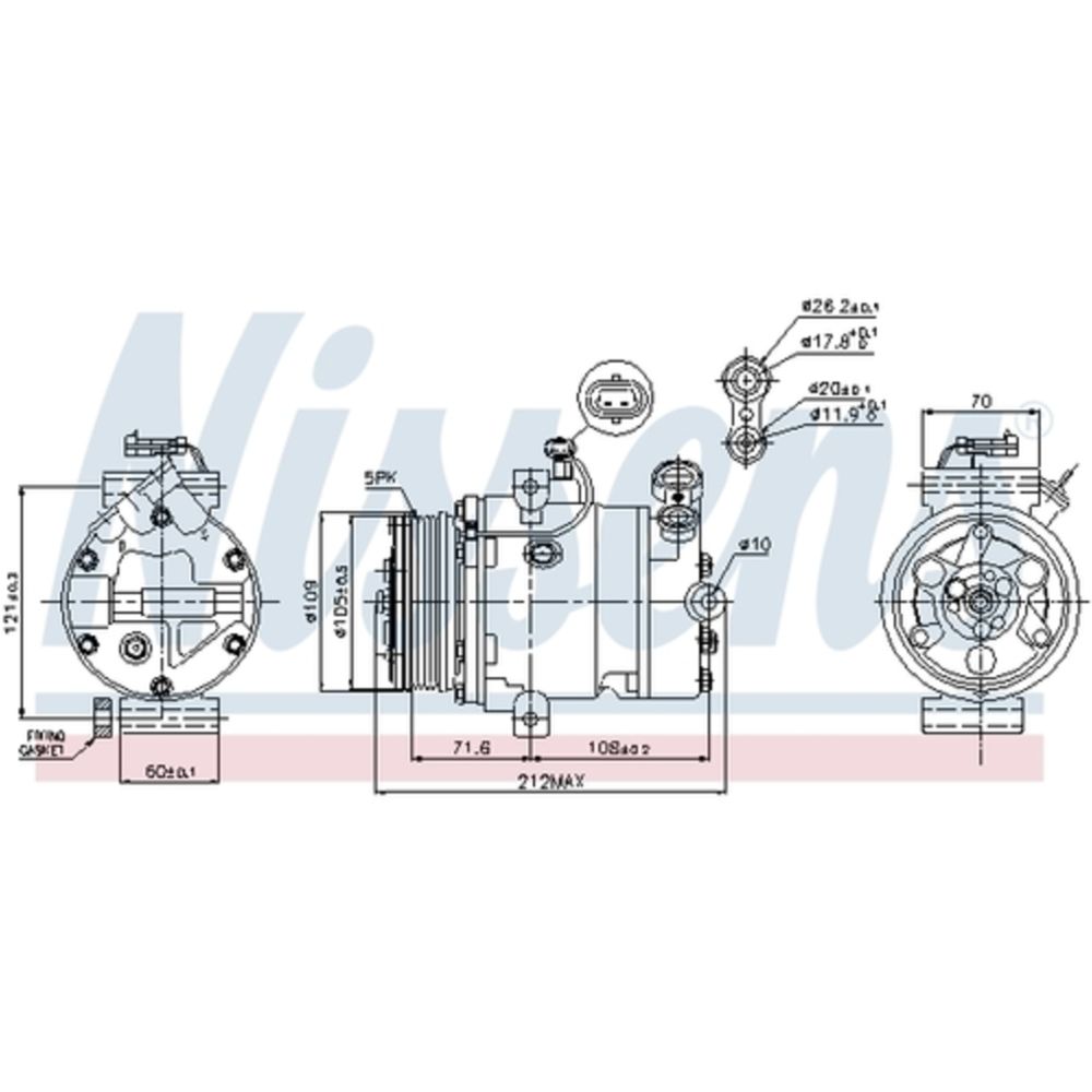 Ilmastointilaitteen kompressori 30-00173