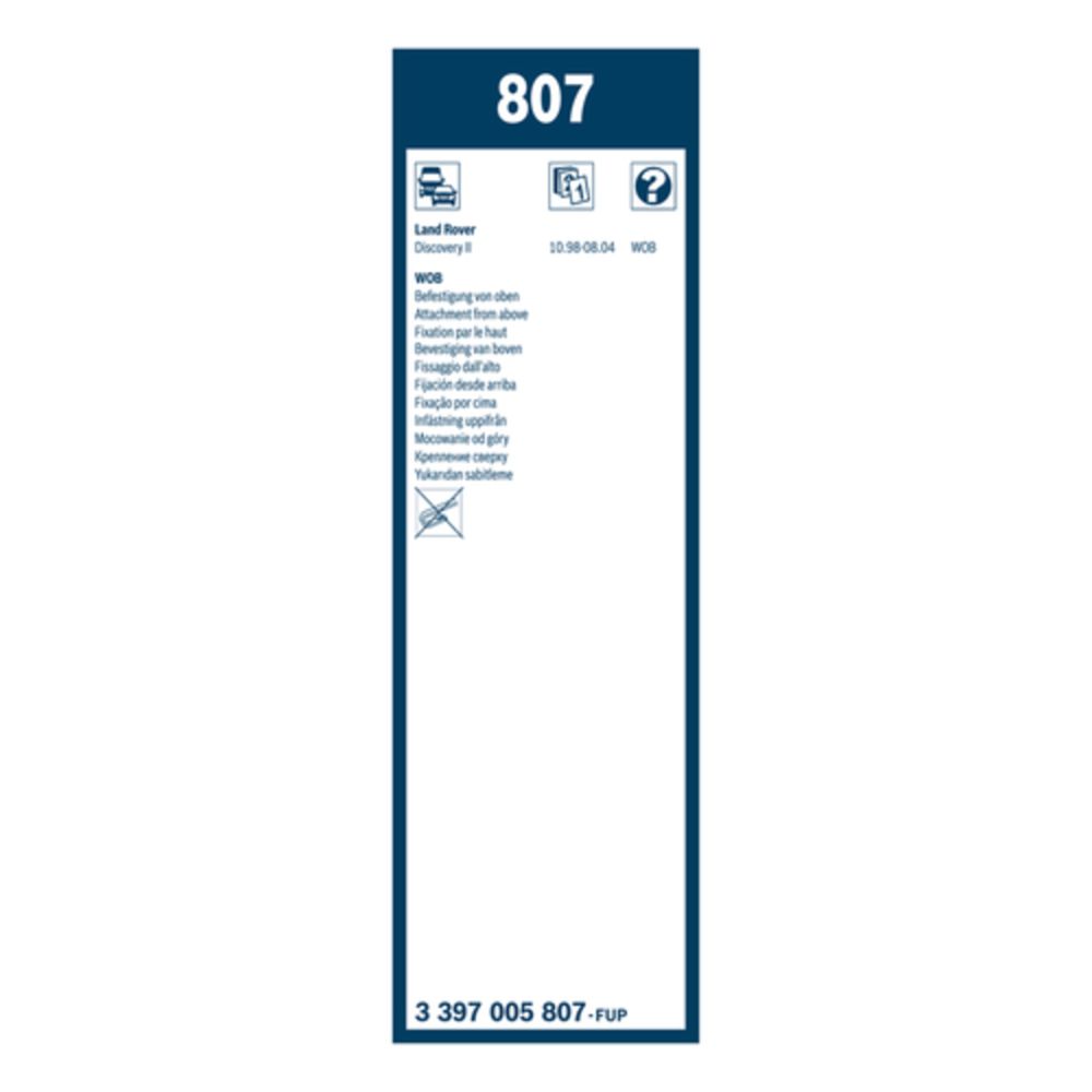 Bosch Twin 807 tuulilasinpyyhkimet 53 + 53 cm