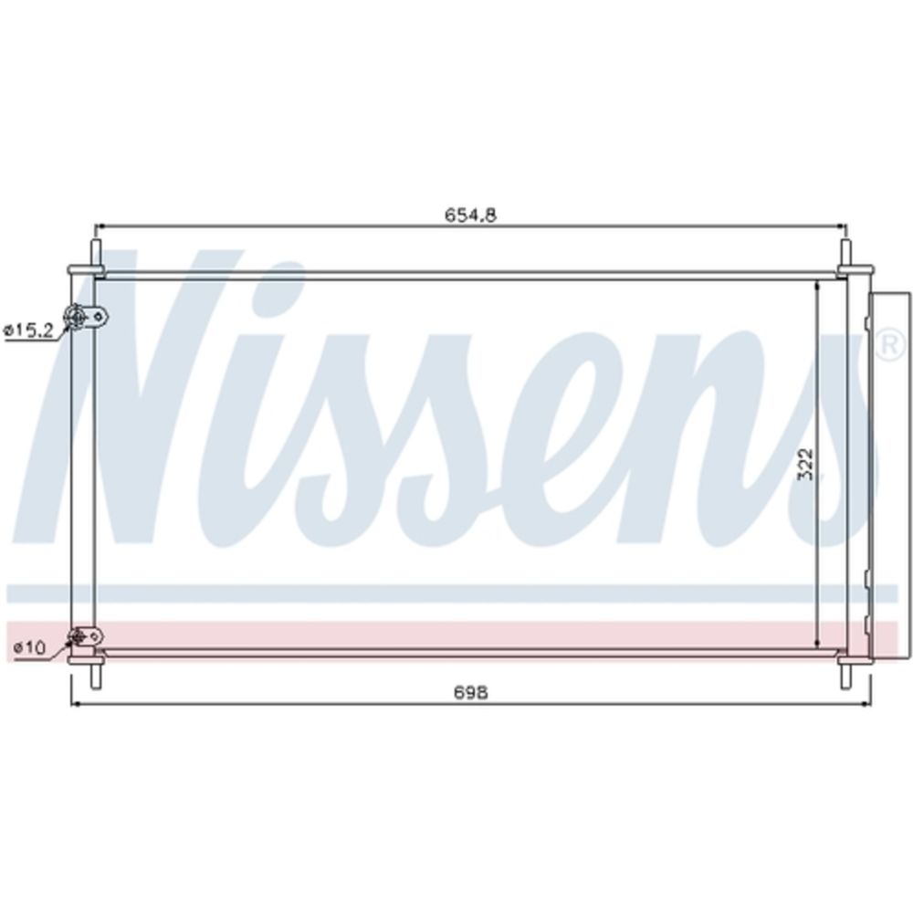Ilmastointilaitteen lauhdutin 30-00425