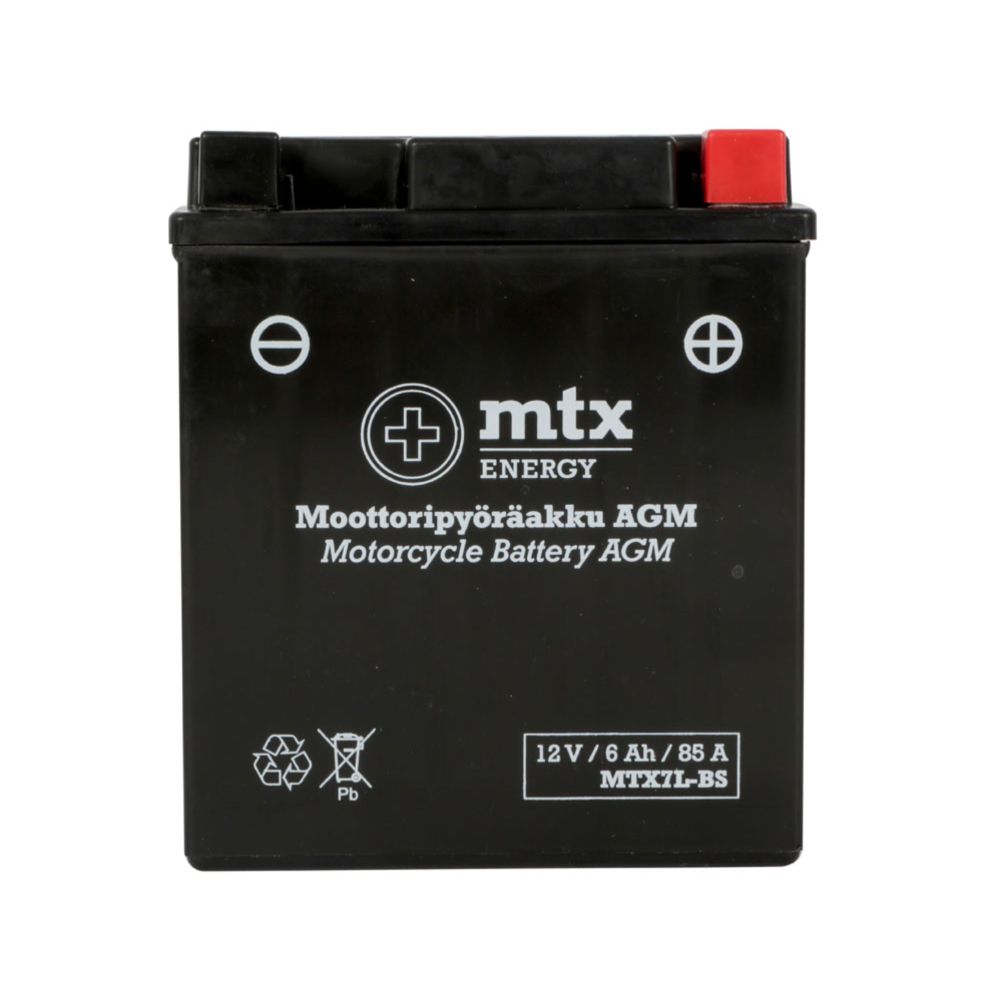 MTX Energy AGM-akku 12V 6Ah "MTX7L-BS" (P113xL70xK130mm)