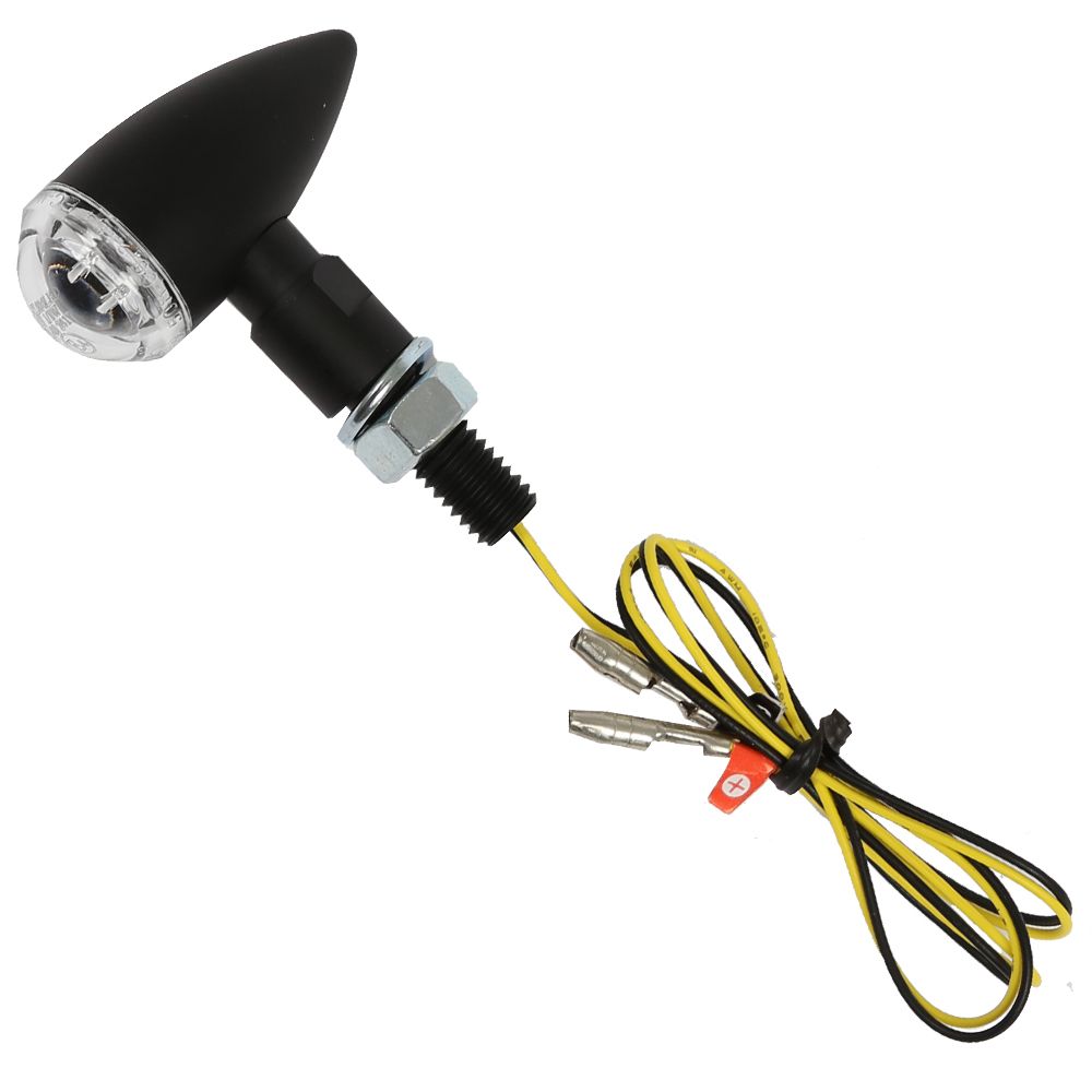 DZ Hardware Vilkku Bullet hi-power LED musta kirkas linssi vasen/oikea e-hyväksytty