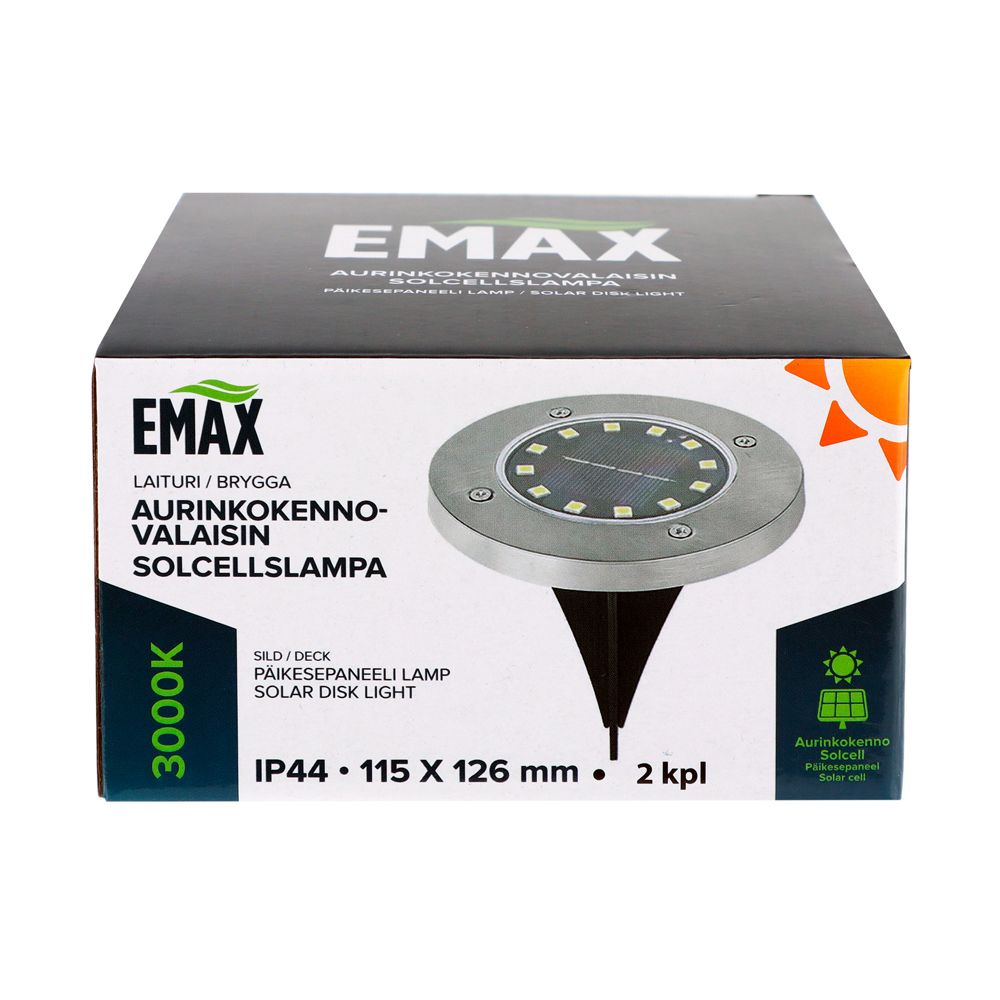 Emax Solar SMD LED trädgårdsbelysning 2 st.