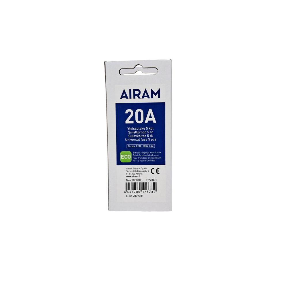 Airam yleissulake 20 A 500 V 5 kpl